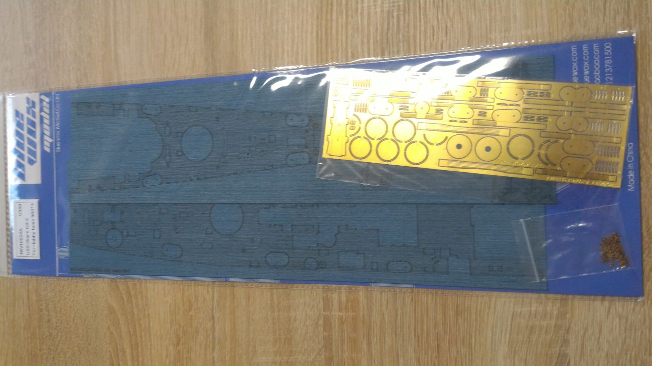 1:350 USS Guam CB-2 Wooden Deck with PE (Blue deck) (for Hobby Boss 86514)