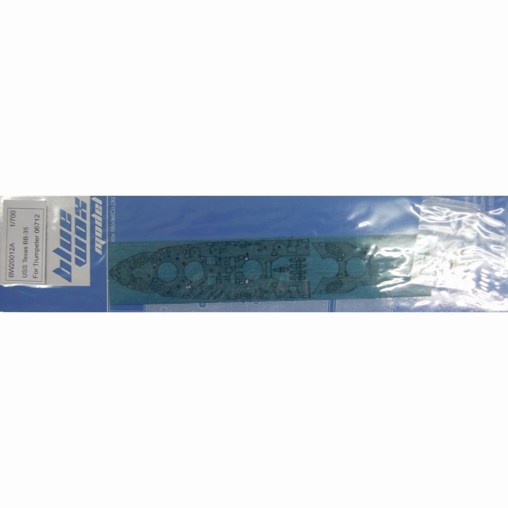 1:700 USS Texas BB-35 Blue Wooden Deck (for Trumpeter kit 06712)
