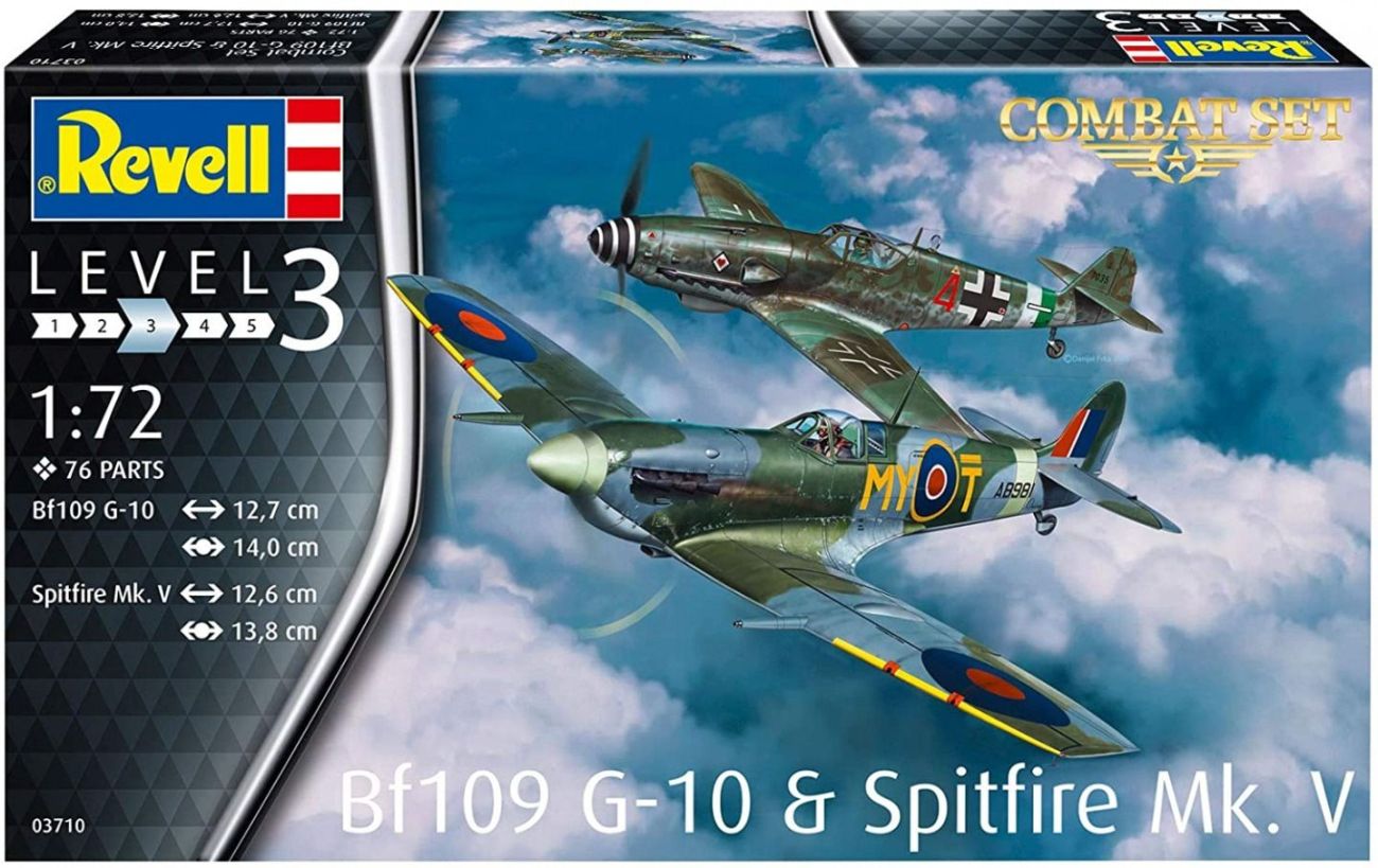 1:72 Combat Set Messerschmitt Bf-109G-10 & Supermarine Spitfire Mk.V
