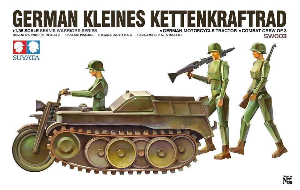 1:35 German Kleines Kettenkraftrad (German Motorcycle Tractor & Combat Crew of 3)