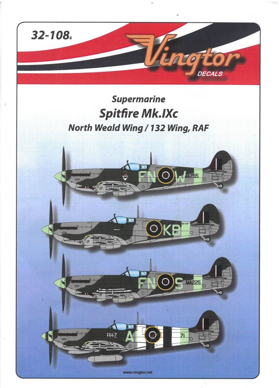 1:32 Supermarine Spitfire Mk.IXc North Weald 132 Wing RAF