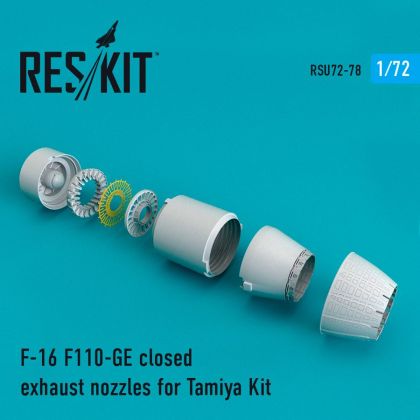 1:72 F-16 F110-GE closed exhaust nozzles
