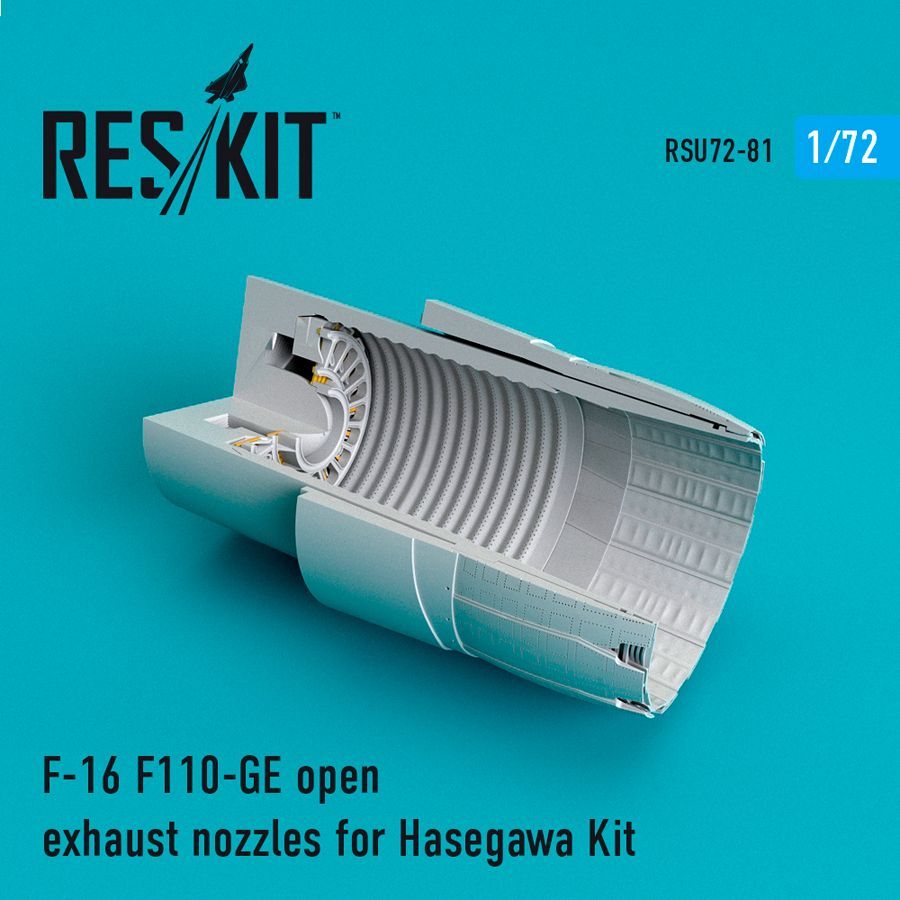 1:72 F-16 F110-GE open exhaust nozzles