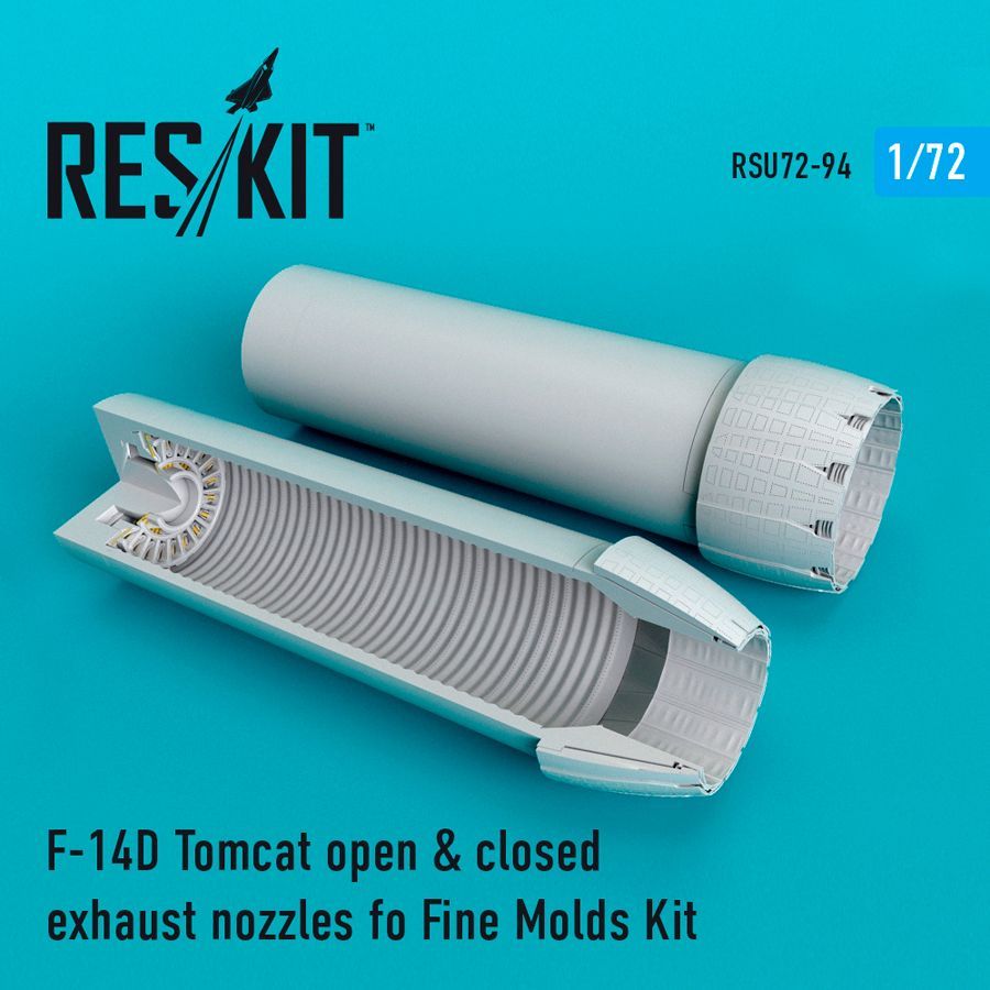 1:72 F-14D Tomcat open & closed exhaust nozzles