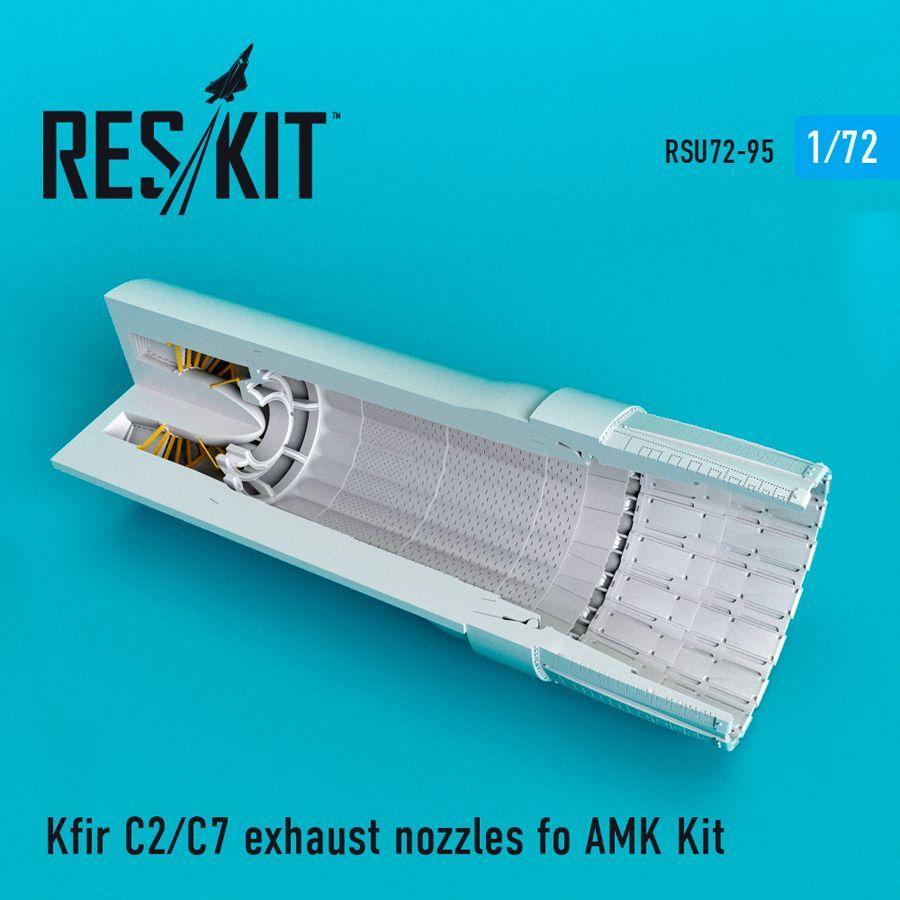 1:72 IAI C-2/C-7 Kfir exhaust nozzles