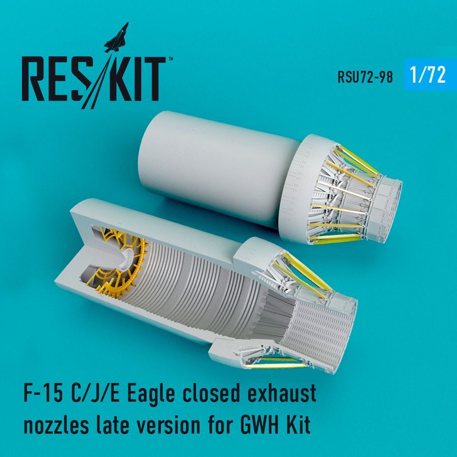 1:72 F-15C/J/F-15E Eagle closed exhaust nozzles late version