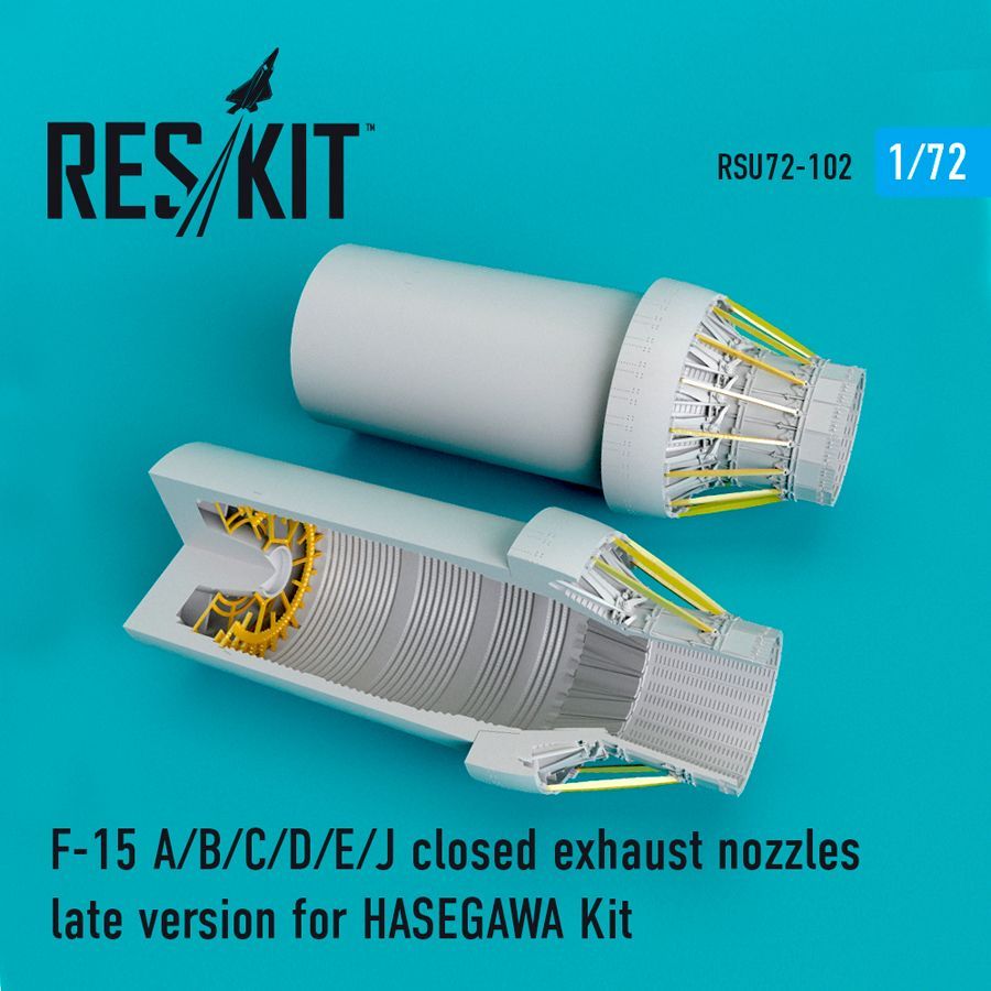 1:72 F-15A/F-15B/F-15C/F-15D/F-15E/F-15J Eagle closed exhaust nozzles late version