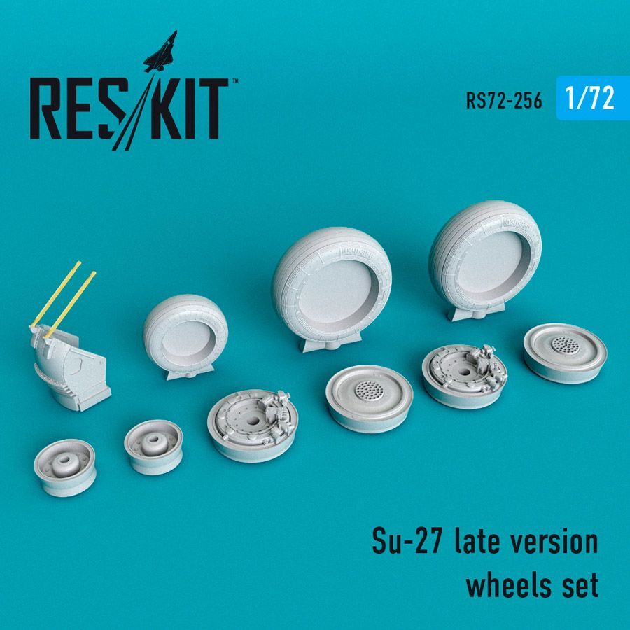 1:72 Su-27 late version wheels set late version