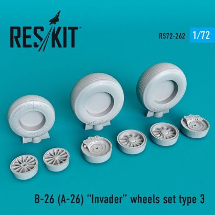 1:72 B-26 (A-26) Invader wheels set type 3