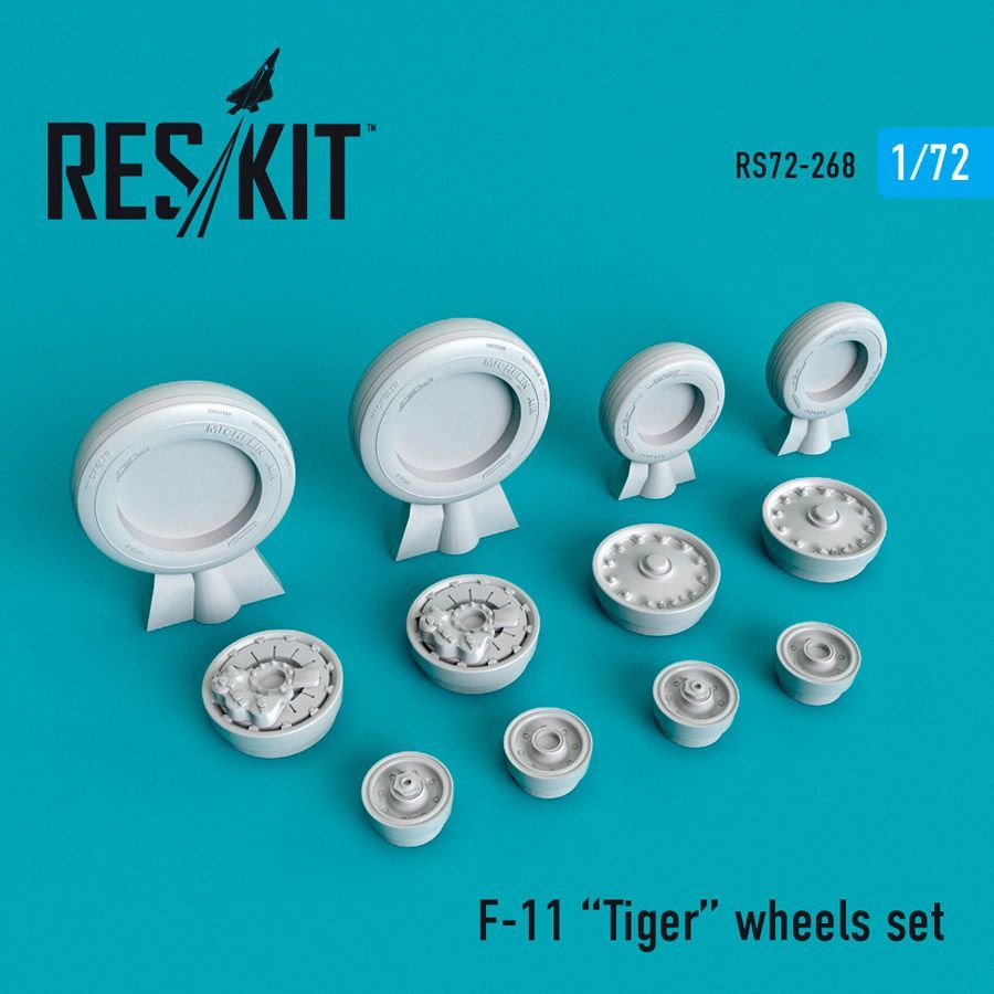 1:72 F-11 Tiger wheels set