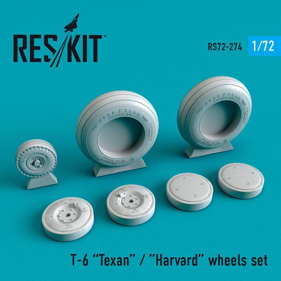 1:72 North-American T-6 Texan wheels set