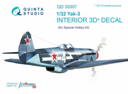1:32 Yak-3 Interior 3D Decal (for Special Hobby kit)