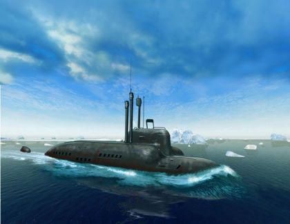 1:144 Soviet midget submarine Piranha