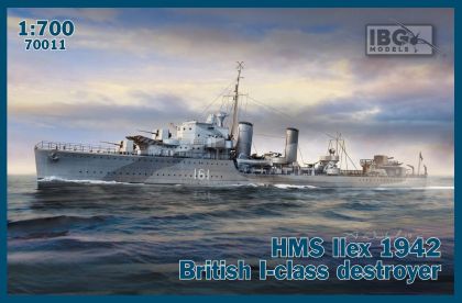 1:700 HMS Ilex 1942 British I-class destroyer