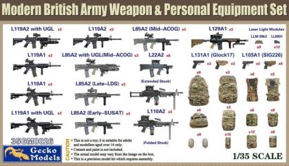 1:35 Modern British Army Weapon & Equipment Set