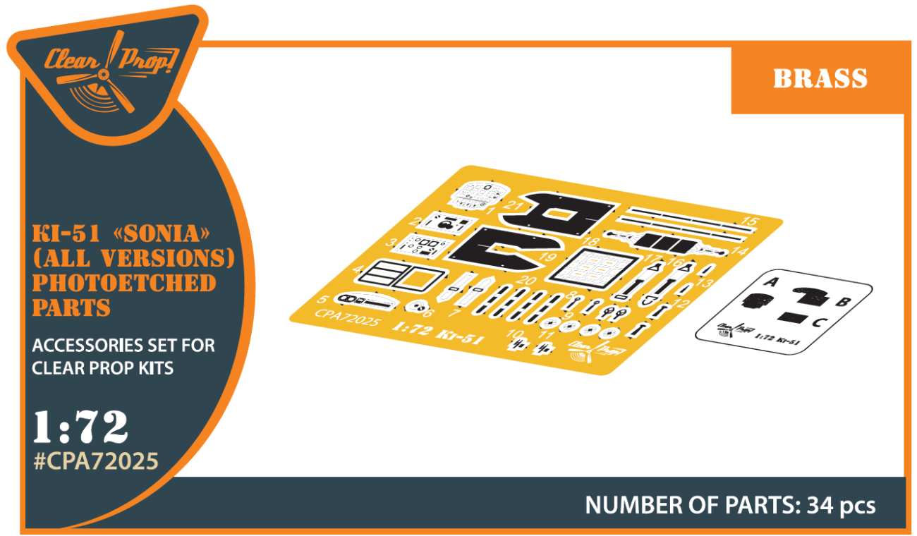 1:72 Ki-51 Sonia PE parts (all versions)