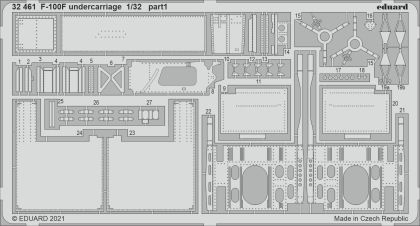 1:32 North-American F-100F Super Sabre undercarriage