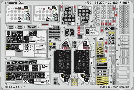 1:32 North-American F-100F Super Sabre interior