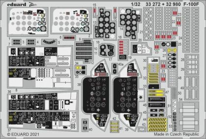 1:32 North-American F-100F Super Sabre interior