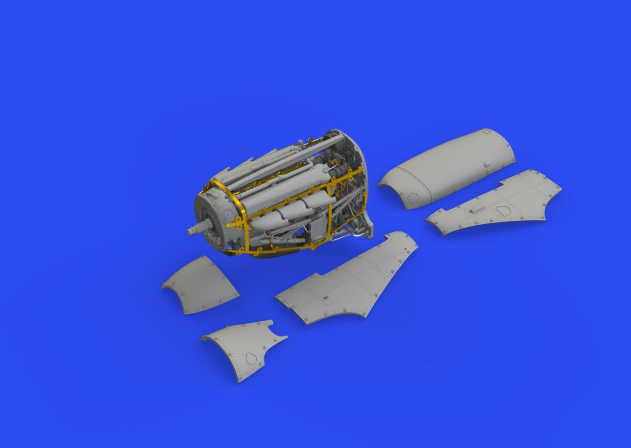 1:48 Supermarine Spifire Mk.I engine