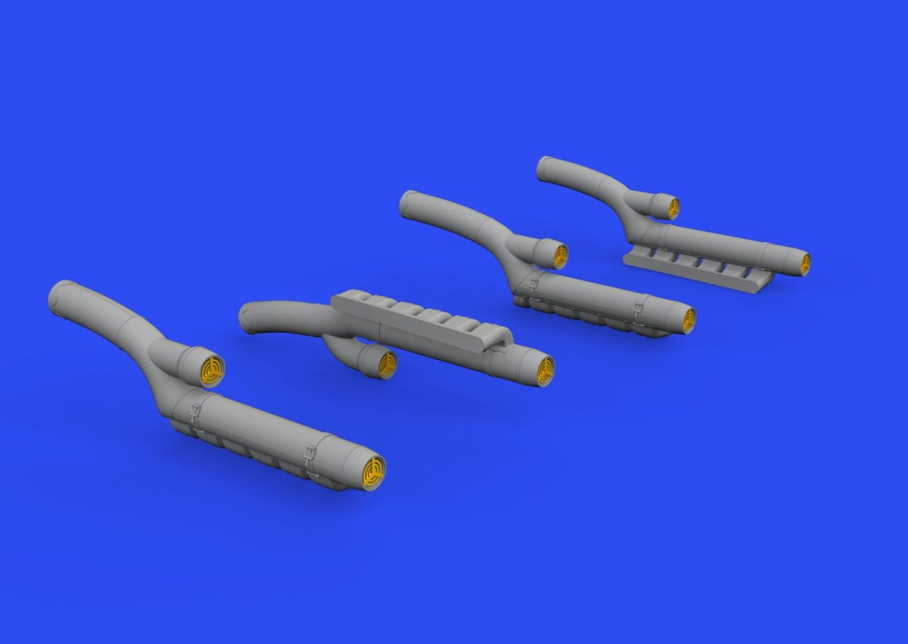 1:48 Messerschmitt Bf-110G-4 exhaust stacks