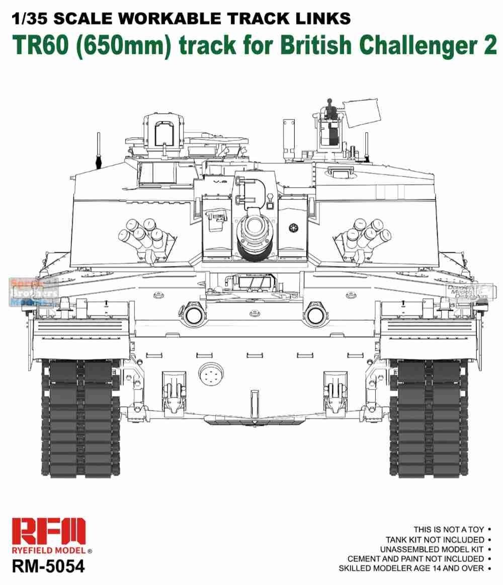 1:35 Workable Track Links for British Challenger 2