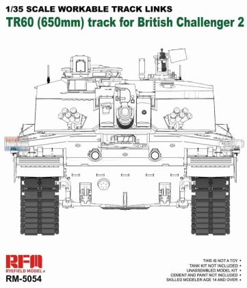 1:35 Workable Track Links for British Challenger 2