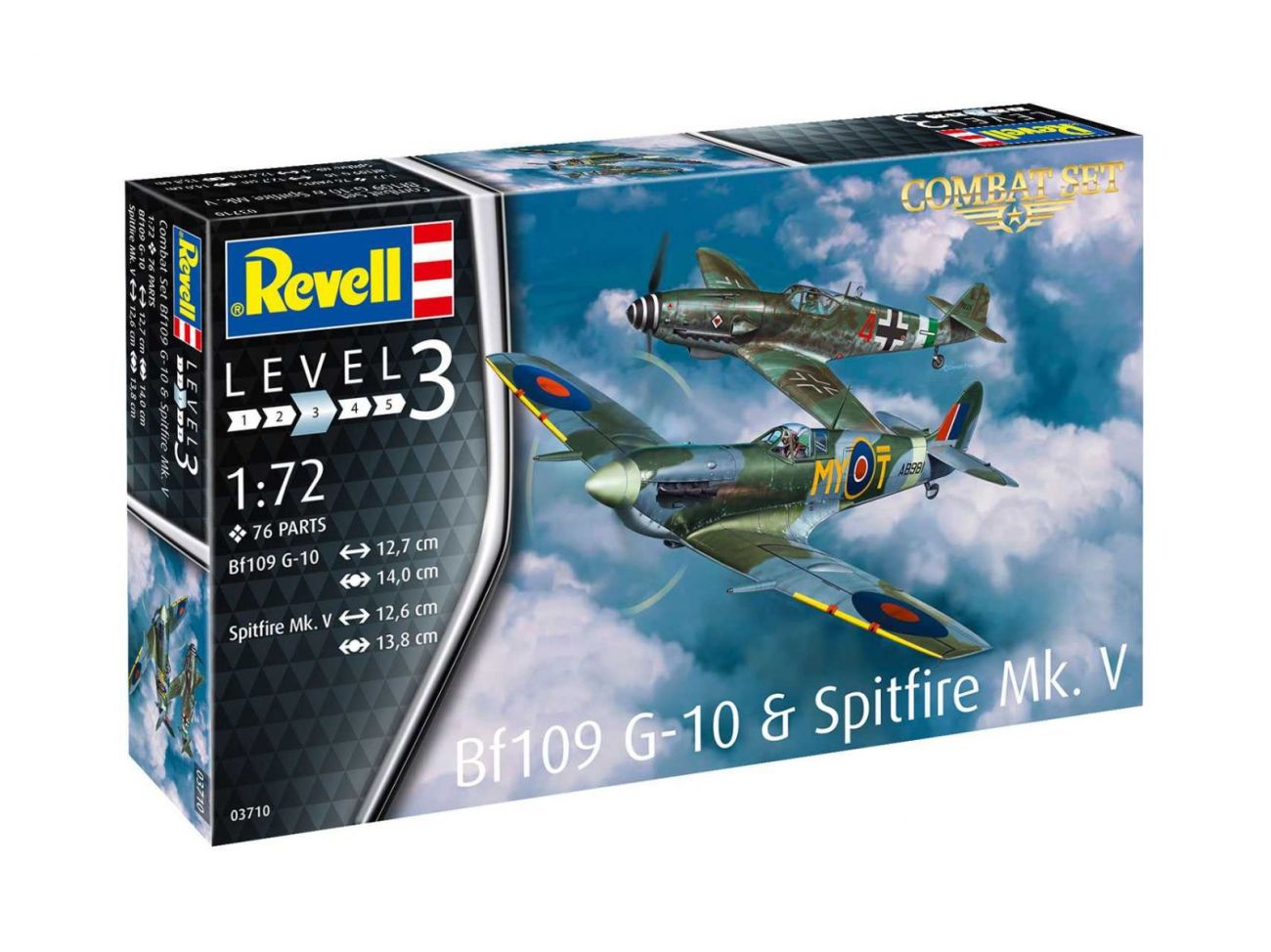 1:72 Model Set Messerschmitt Bf109G-10 & Spitfire Mk.V