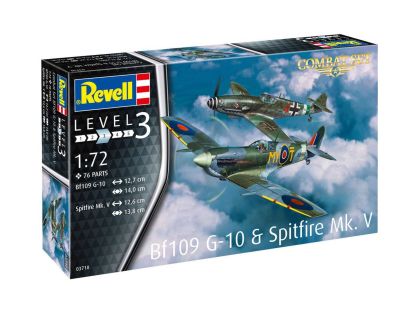 1:72 Model Set Messerschmitt Bf109G-10 & Spitfire Mk.V