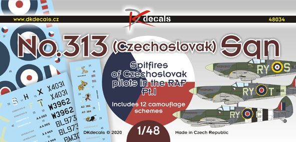 1:48 No.313 (Czechoslovak) Sqn. Spitfires, Pt.1