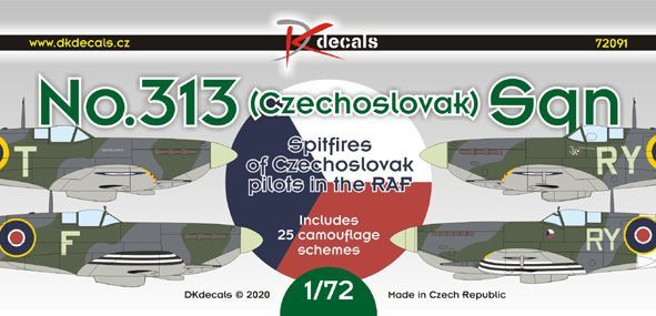 1:72 No.313 (Czechoslovak) Sqn. Spitfires