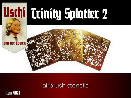 Trinity Splatter 2 Airbrush Stencil