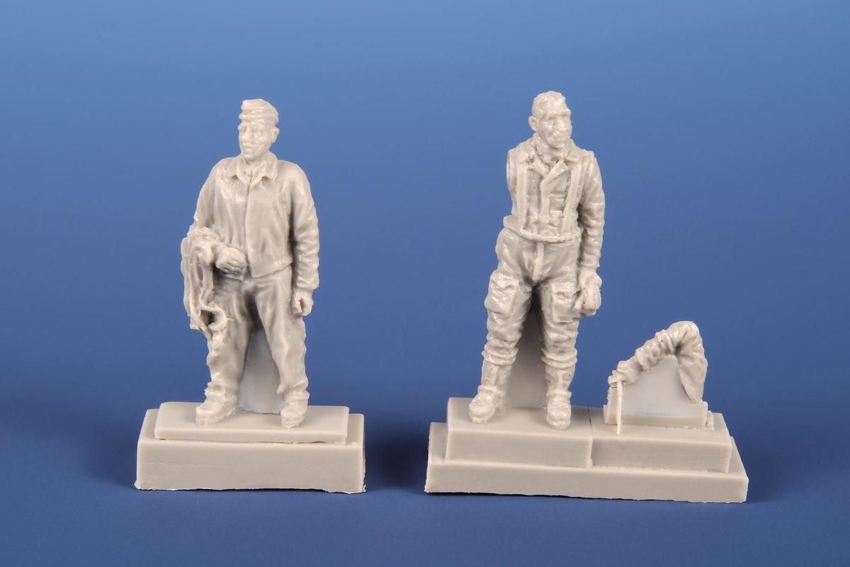 1:72 Bf 109E ace A. Galland and mechanic