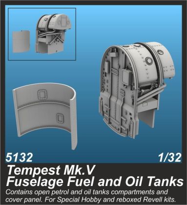 1:32 Tempest Mk.V Fuselage Fuel and Oil Tanks