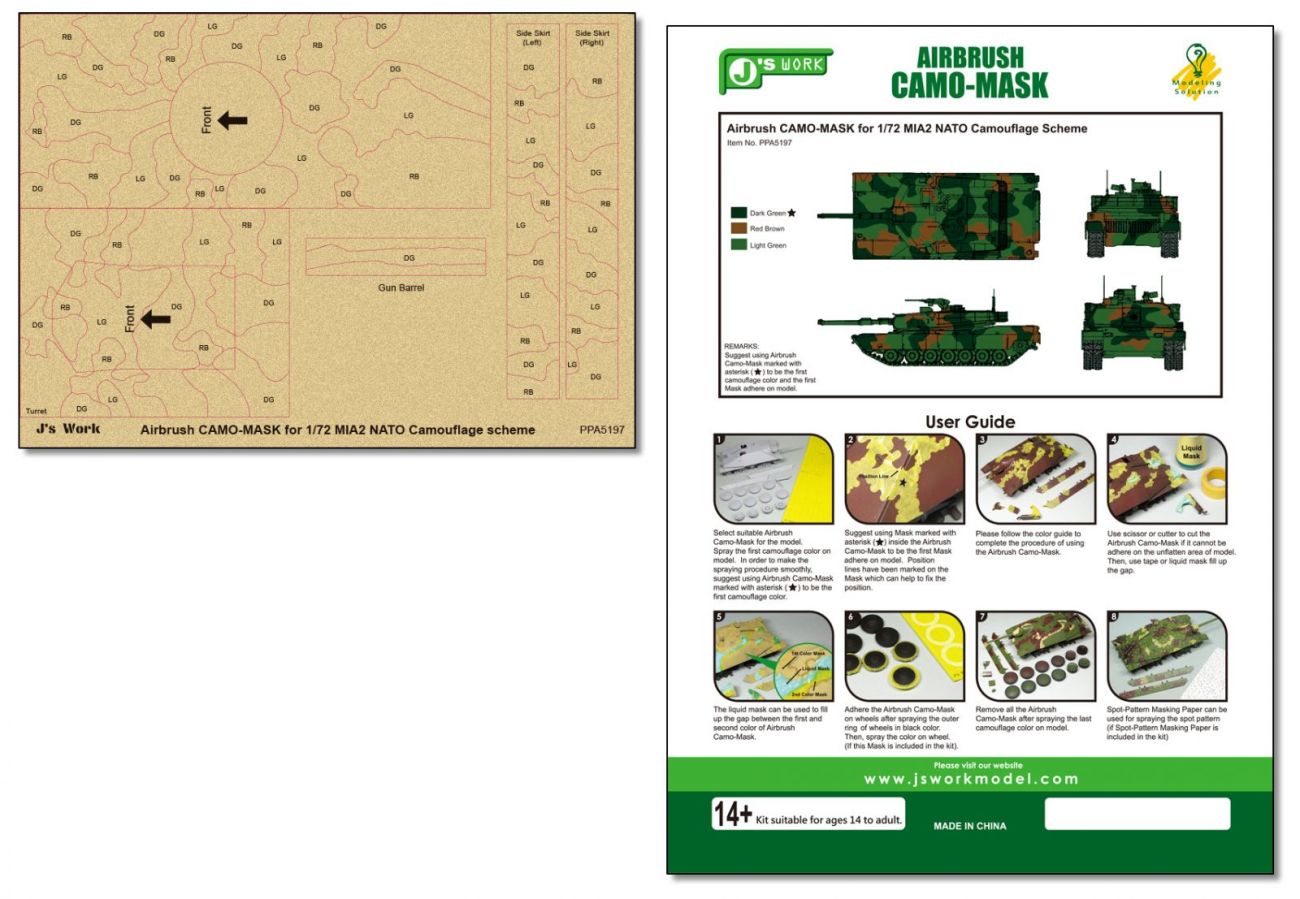 1:72 M1A2 NATO Camouflage Scheme