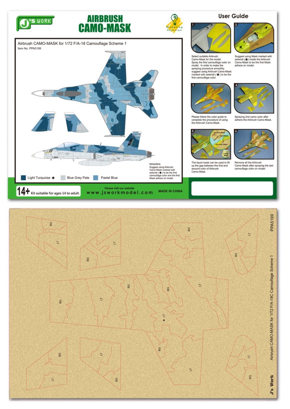 1:72 F/A-18 Camouflage Scheme 1