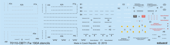 1:72 Fw 190A stencils
