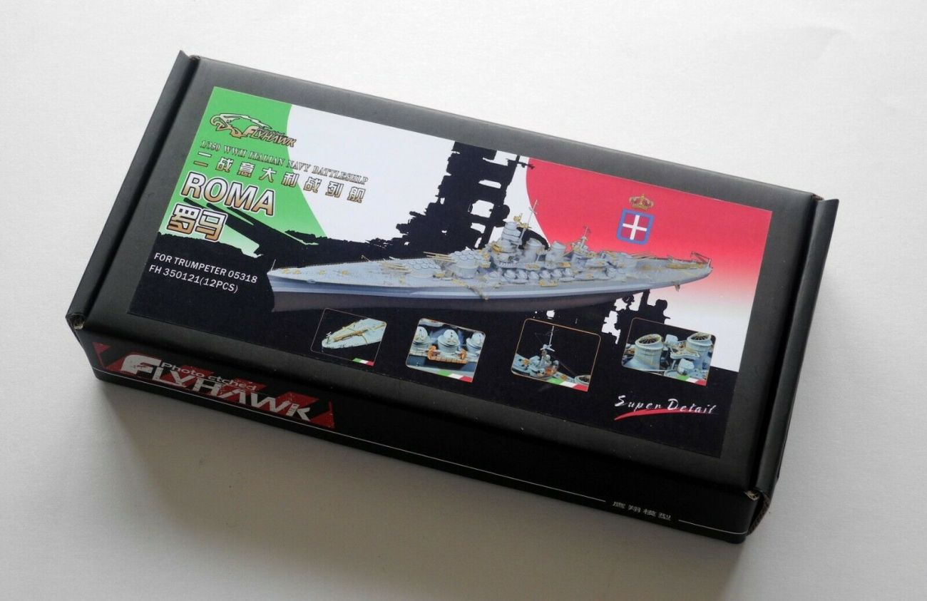 1:350 WWII Italian Navy Battleship Roma Detail Parts (for Trumpeter)