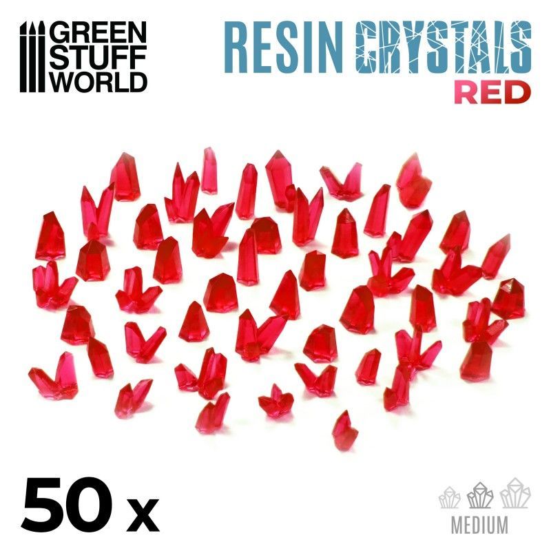 RED Resin Crystals - Medium