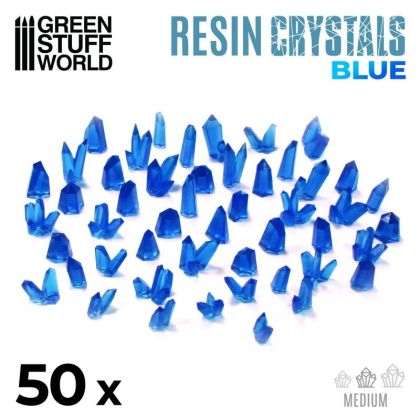 BLUE Resin Crystals - Medium