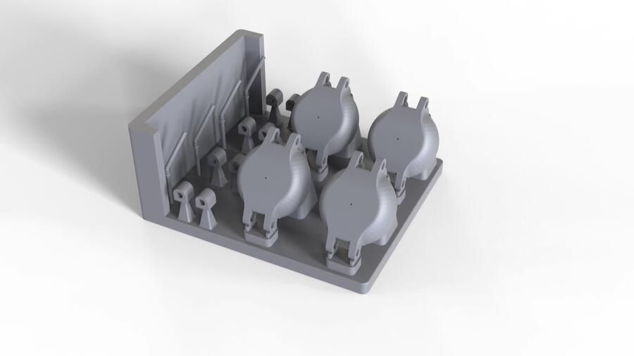 1:35 FUEL CAP SET FOR M48 FAMILY, FOR 2 TANKS