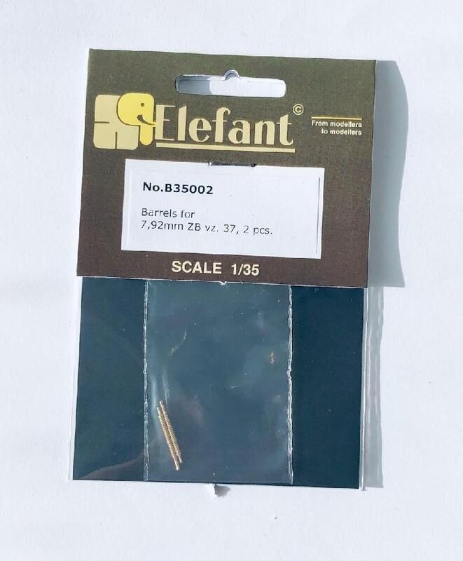 1:35 BARRELS FOR 7,92MM ZB VZ. 37, 2 PCS.