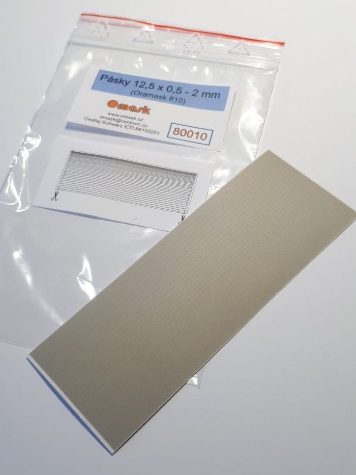 Masky pásků 12 x 0,5 - 2 mm (Oramask)