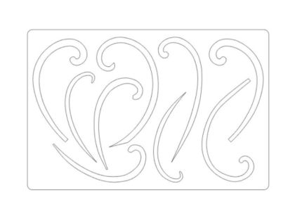 1:72 spirály na vrtulové kužely Luftwaffe (kabuki)