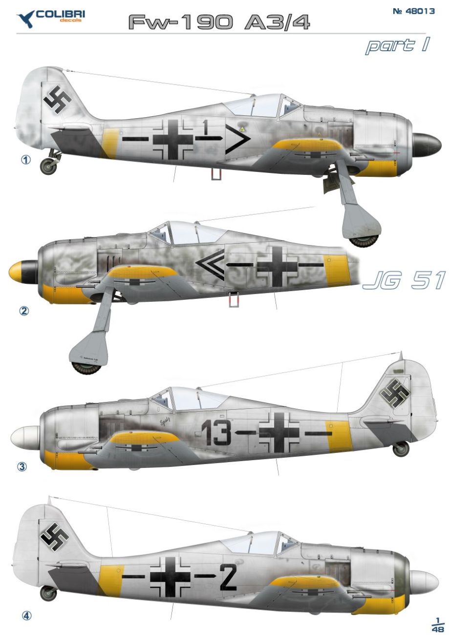 1:48 Fw-190 A3 JG 51 part I