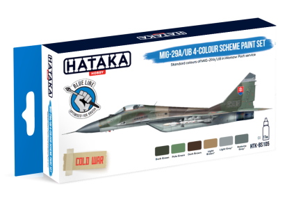 MIG-29A/UB 4-colour scheme Paint Set