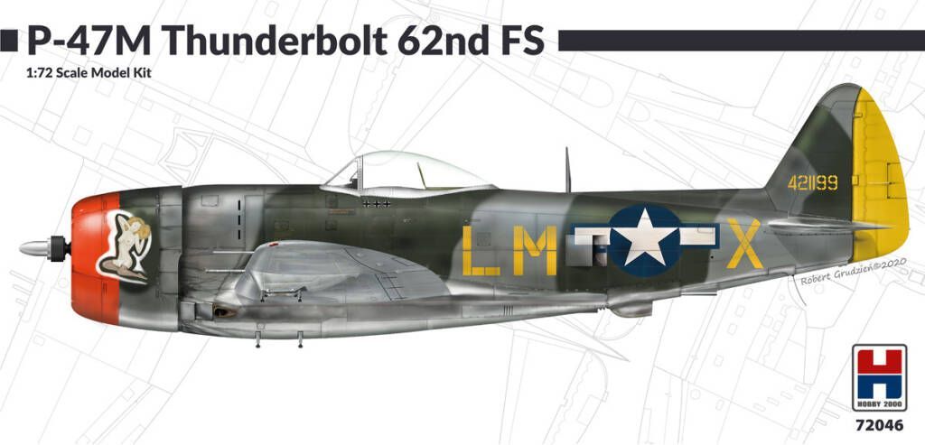 1:72 P-47M Thunderbolt 62nd Fighter Squadron