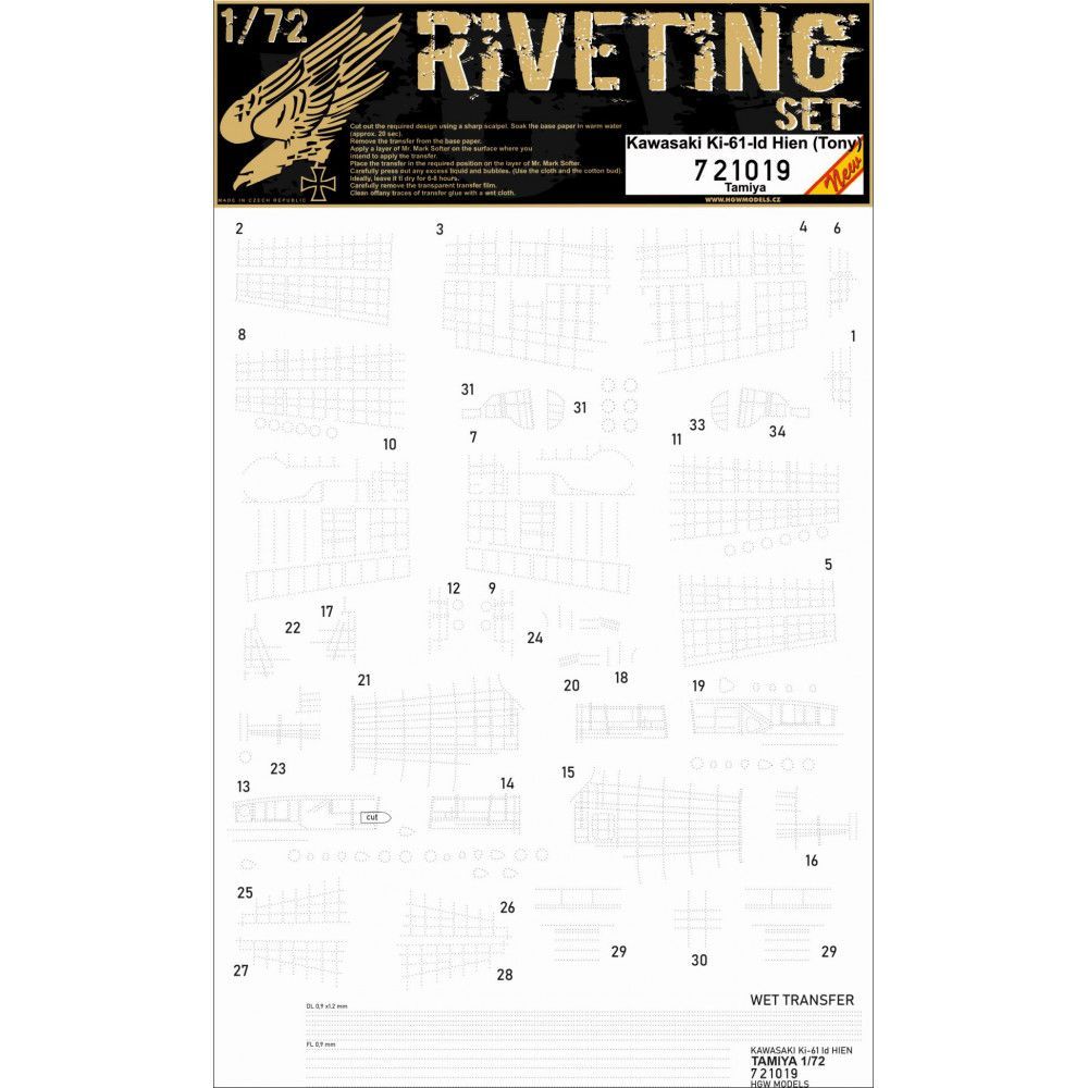 1:72 KI-61-ID HIEN (TONY) - RIVETING SET
