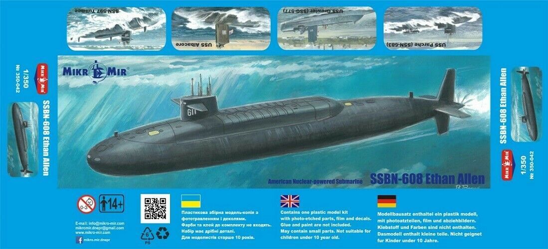 1:350 SSBN-608 Ethan Allen