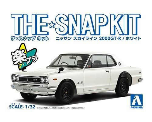 1:32 The Snap Kit Nissan Skyline 2000GT-R / White